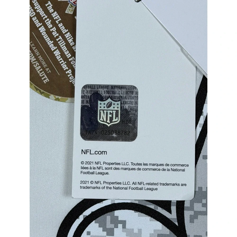 Nike New Orleans Saints Salute to Service White Dri-FIT Shirt‎ Youth XL 18/20